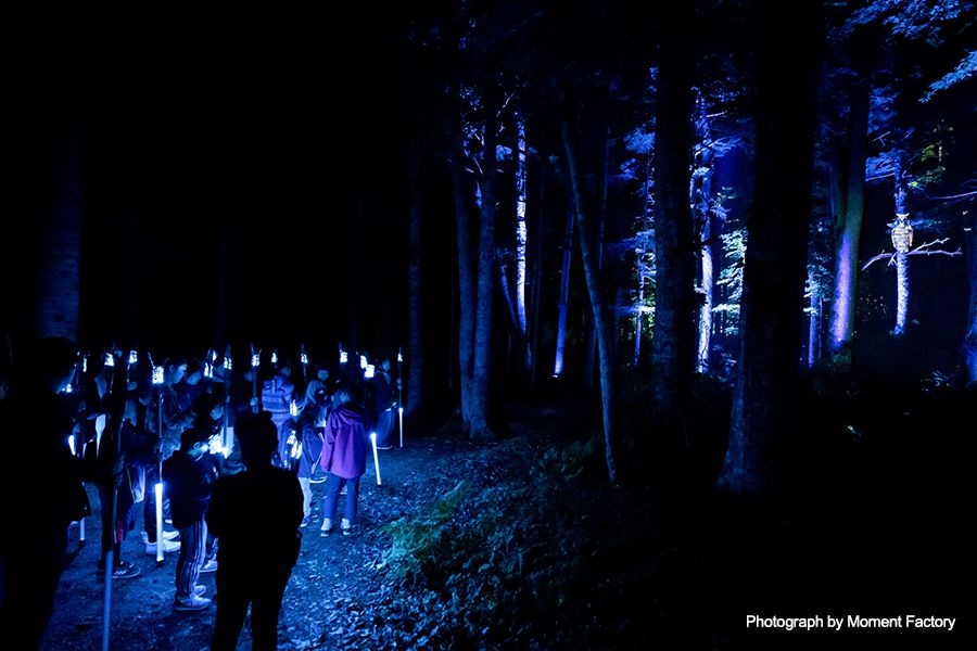 案例｜海博测评为壮观的Kamuy Lumina魔法夜行旅游项目提供配乐设备
